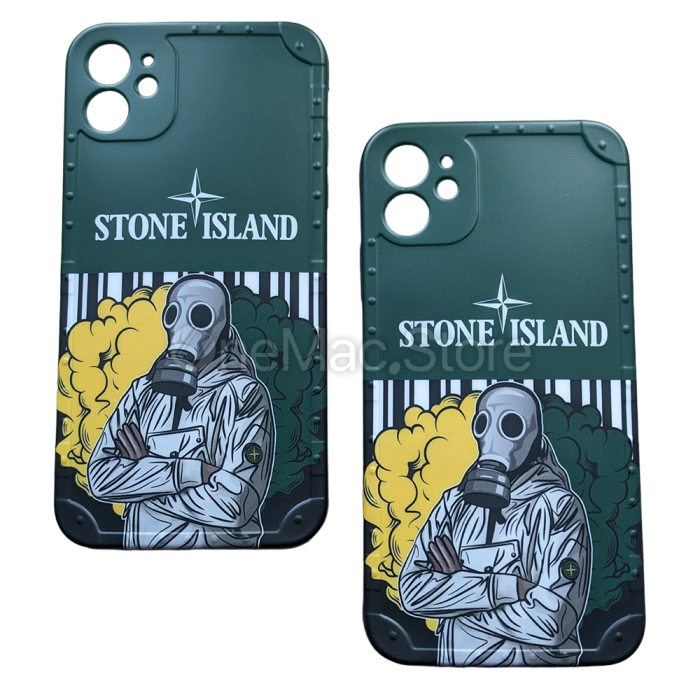 Чохол Stone Island для iPhone 12 (Зелений)