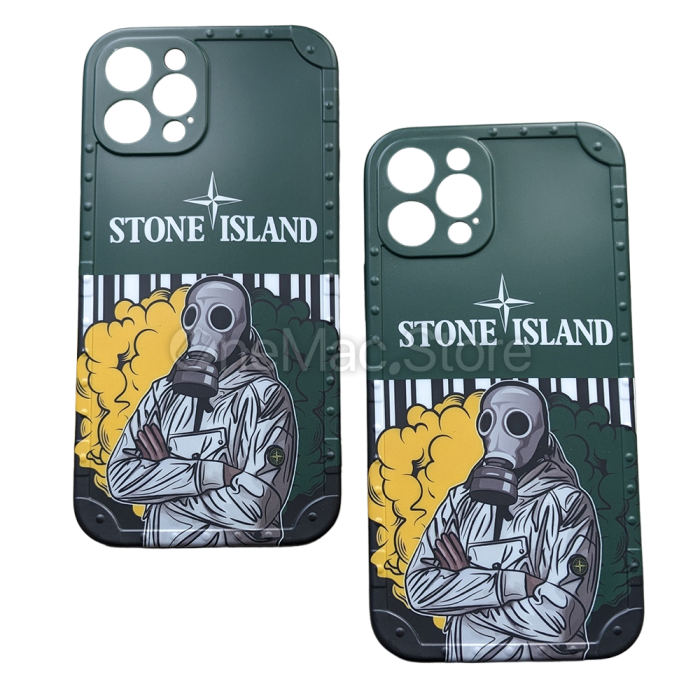Чохол Stone Island для iPhone 12 Pro Max (Зелений)