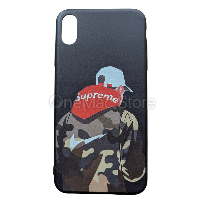 Чохол Supreme Back чорний для iPhone XS Max