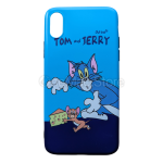 Чохол Tom and Jerry синій для iPhone X/XS