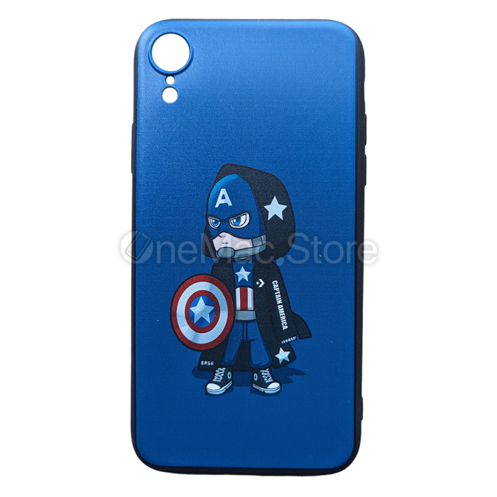 Чохол Captain America Kid синій для iPhone XR