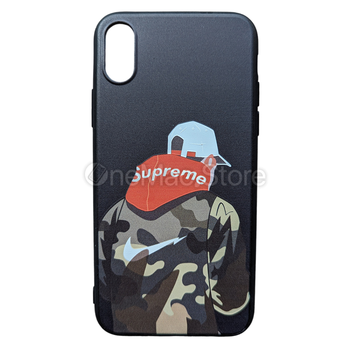 Чохол Supreme Back чорний для iPhone X/XS