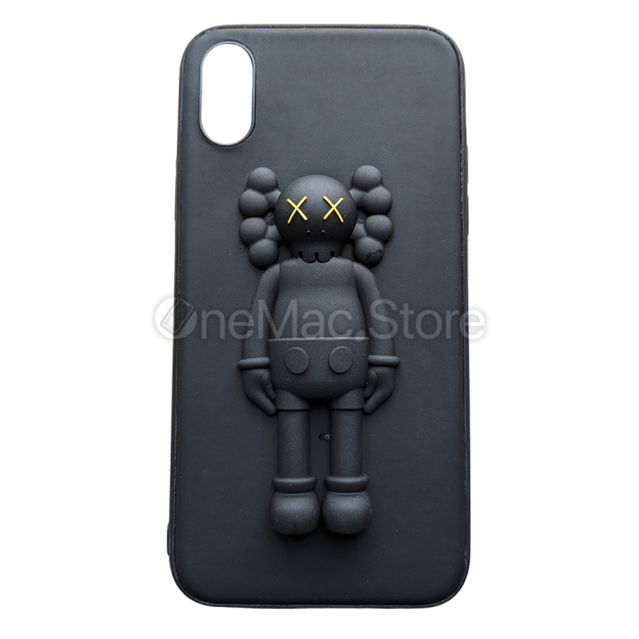 Чохол KAWS 3D чорний для iPhone X/XS