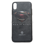 Чохол Superman Man of Steel емблема для iPhone XS Max (Чорний)