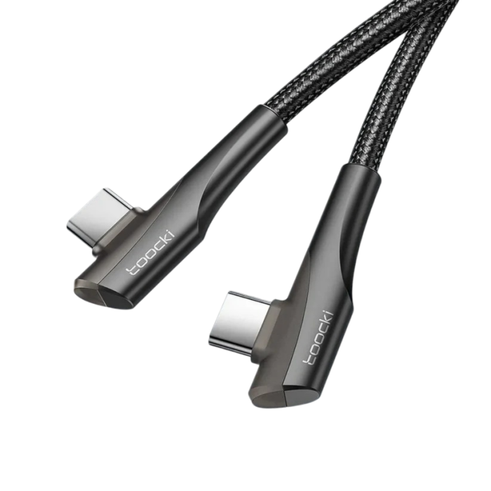 Зарядний кабель Toocki Type-C to Type-C 100W 2м (Чорний)