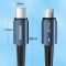 Зарядний кабель ESSAGER USB-C to Apple Lightning 27W 2м  (Чорний)