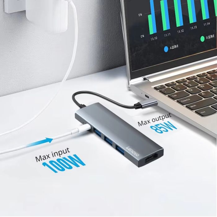 Док-станція Lenovo з портом USB Type-C і підтримкою швидкої зарядки