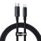 Зарядний кабель Baseus USB-C to Apple Lightning 20W 1м (Чорний)