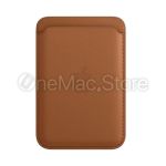 Чохол Apple Leather Wallet з MagSafe для всіх iPhone 12-14 (Коричневий)