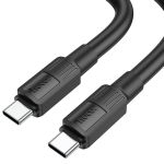 Зарядний кабель hoco. 3A 60W USB-Type-C (Чорний/Black)
