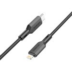 Зарядний кабель BOROFONE Premium 20W Type-C-Lightning (чорний/black)