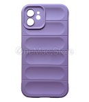 Захистний Soft Touch Чохол для iPhone 12 (light violet/бузиновий)