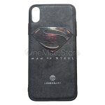 Чохол Superman Man of Steel емблема для iPhone XS Max (Чорний)